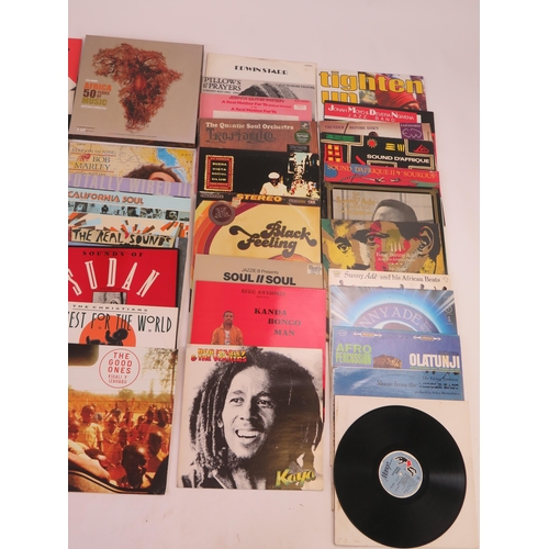 1072 - Reggae, Afro-American and African Group of LP Records including Bob Marley, Lee Scratch Perry, Sunny... 