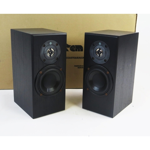 1073 - Totem Acoustic Dream catcher Main Monitor Speakers in a black ash finish, 20-100 Watt (boxed)