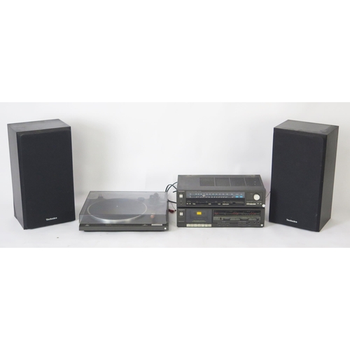 1078 - Technics Turntable Hifi System including DC Servo Automatic Turntable System SL-B210, FM/MW/LW Stere... 