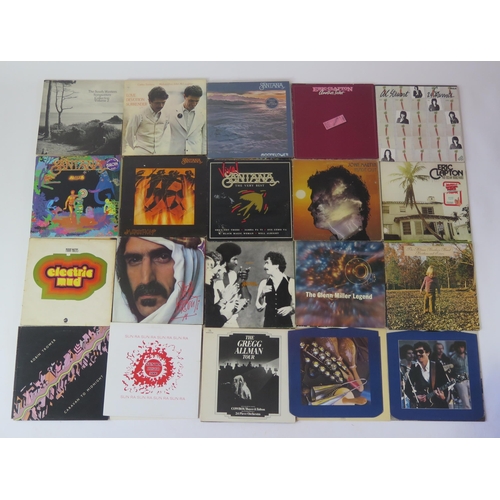 1085 - Selection Of 33 rpm LP Records various Artists include Lou Reed, Eric Clapton, Santana, Etc