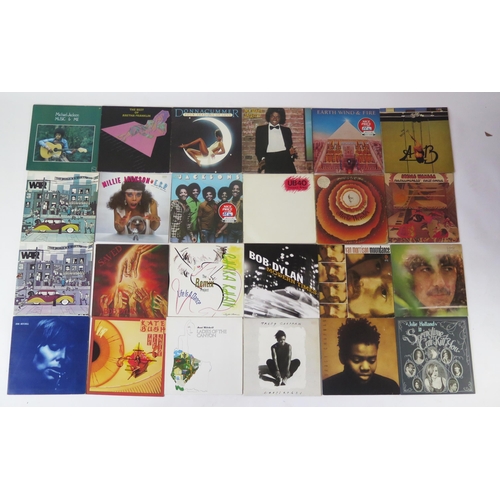 1086 - Selection of 33 rpm LP Records artists include Tracey Chapman, Joni Mitchell, Bob Dylan, The Jackson... 