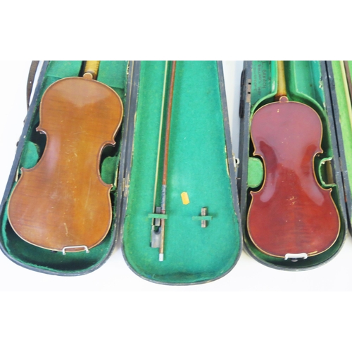 1089 - Two Violins, one by The London Violin Co. (total lengths 20 3/4