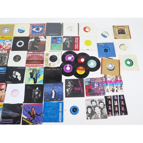 1094 - Selection of 45 rpm single Punk Genre records artists include New wave, Boom Town Rats, The Bishops,... 