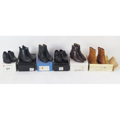 1096 - Various Leather Boots and Shoes including Sovereign, Burton, mostly size 7, boxed (some incorrect bo... 