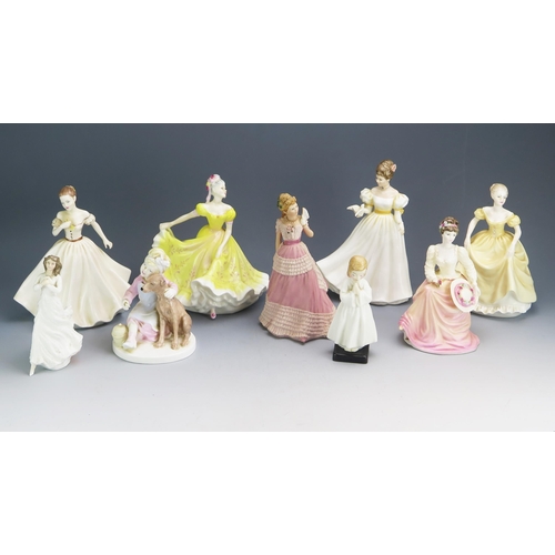 1118 - A collection of assorted porcelain figurines including Royal Doulton, HN 1978 Bedtime, HN3388 Forget... 