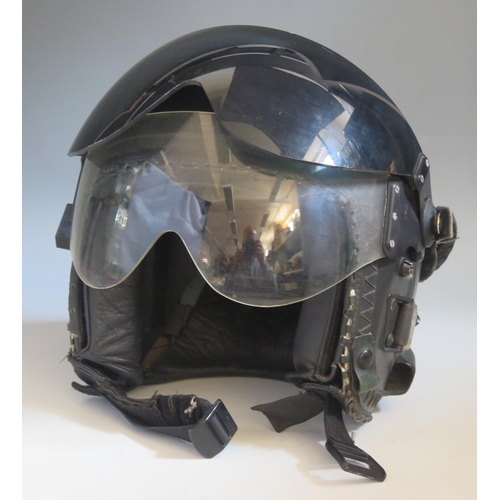 1200 - A flight air crew helmet , with double visors and cover,