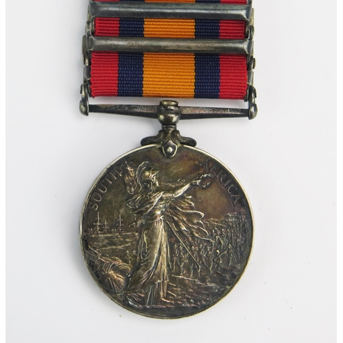 1209 - Queens South Africa Medal to 2710. Serjt. J. Murray. Lanc. Fus: with Transvaal, Orange Free State an... 