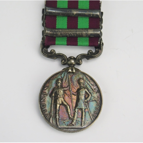 1211 - A Victoria Indian Medal to 4642. Pte. J Charlton. 2nd Bn. K.O.Yorl. Lt. Infy. with Tirah 1897-98 and... 