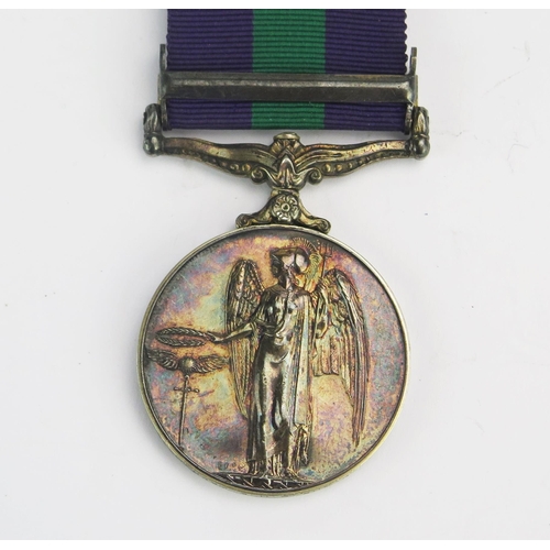 1212 - An Elizabeth II general Service Medal to 23272793. Gnr. D.N.E. Welham. R.A. with Cyprus clasp