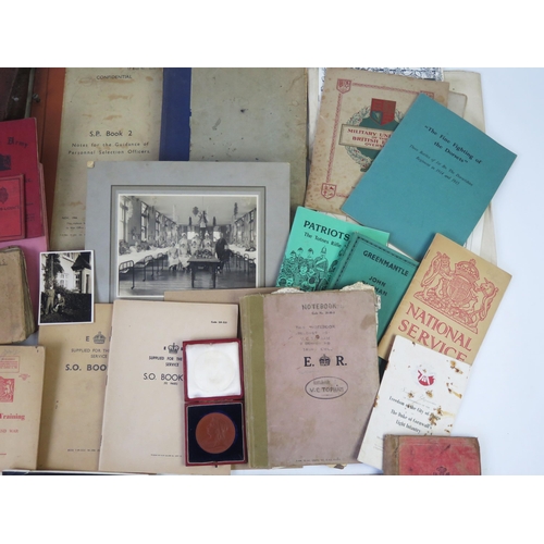 1220 - A collection of military ephemera and books, includes secret documents for loading timetable for D-D... 