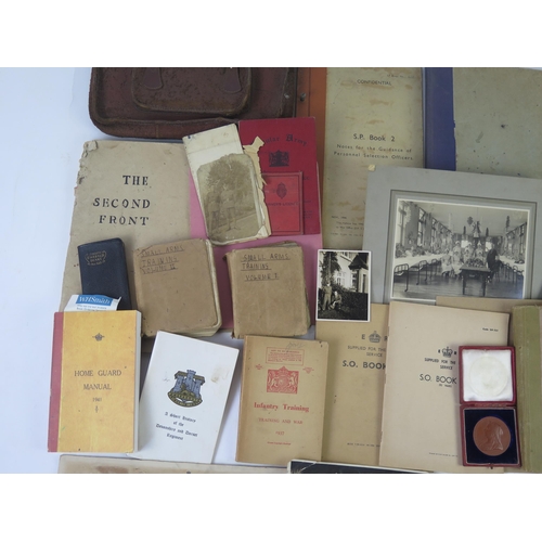 1220 - A collection of military ephemera and books, includes secret documents for loading timetable for D-D... 