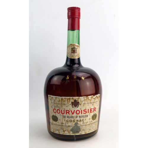 1260 - A Large Courvoisier Glass Shop Display Bottle with label 