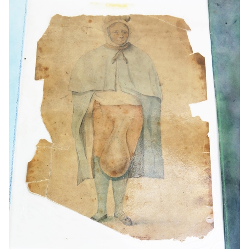 1307 - Dulcie Pillers. Two anatomical watercolours of children's abdomens, signed and dated 1951 36 x 25cm ... 