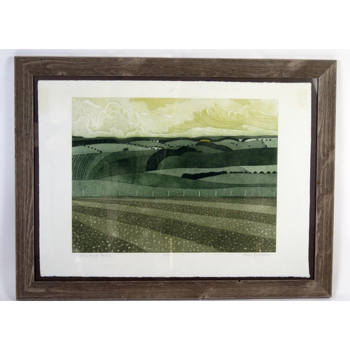 1410 - John Brunsdon ARCA  (1933 - 2014), British artist, 'Marlborough Downs' from the National Trust Colle... 