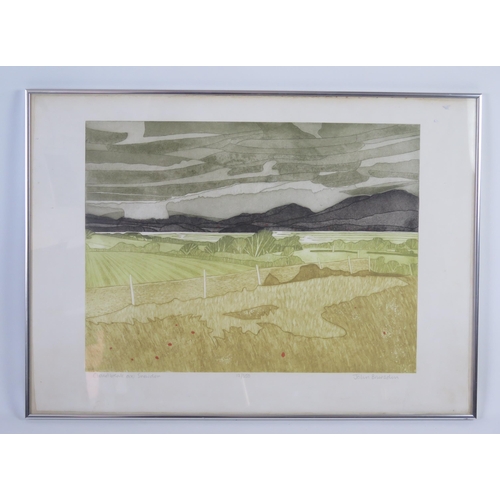 1411 - John Brunsdon ARCA (1933 - 2014), British artist, 'Cloud break over Snowdon', Limited edition etchin... 