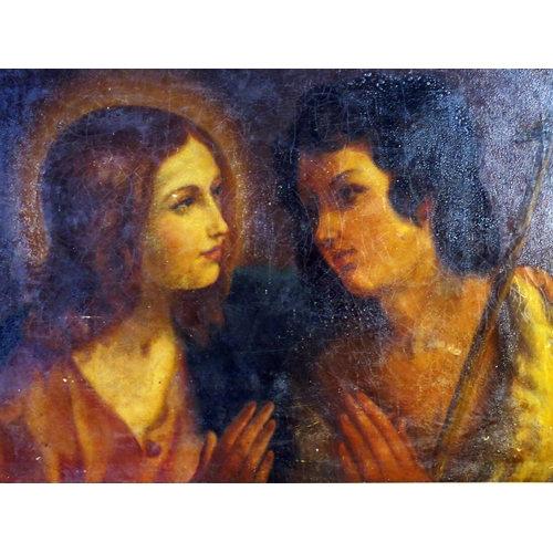 1482 - A 19th Century Painting of Two Ladies, oil on canvas, 68x47cm, framed