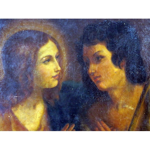 1482 - A 19th Century Painting of Two Ladies, oil on canvas, 68x47cm, framed