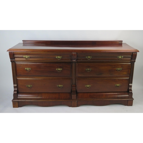 1515 - An Edwardian Mahogany Sideboard, 177(l)x58(d)x85(h)cm