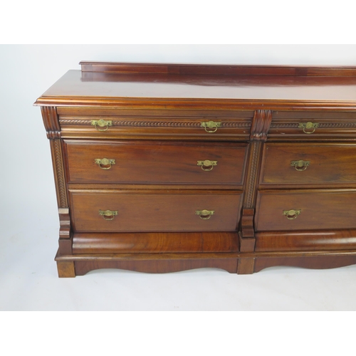 1515 - An Edwardian Mahogany Sideboard, 177(l)x58(d)x85(h)cm