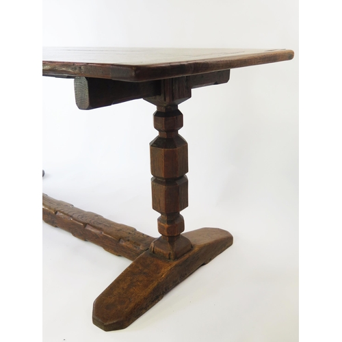 1584 - A 19th century mahogany clothes press, the rectangular press on helical screw and frame, the base co... 