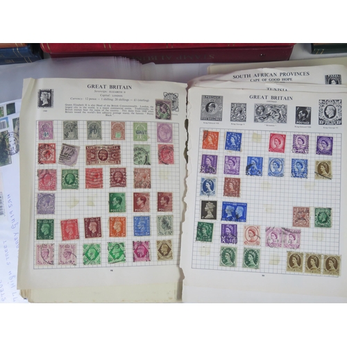 1649A - A Massive Collection of Stamps arranged in albums and loose including First Day Covers, stock books