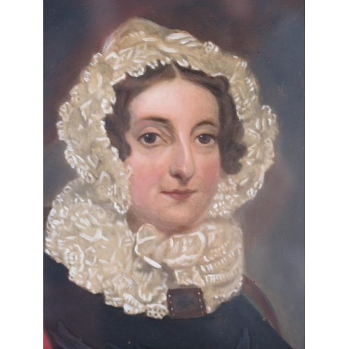 1680 - A 19th Century half Length Portrait of a Lady, oil on panel, 24x19cm, F&G