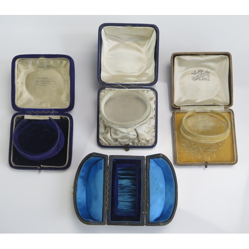 250 - Four Vintage Bangle Boxes, two named