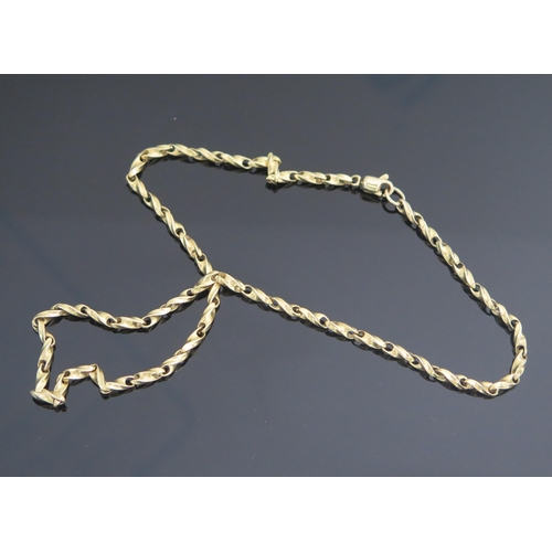 344 - A 9ct Gold Fancy Link Chain, 16.25