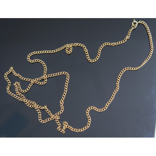 345 - A 9ct Gold Curb Link Chain, 28.5