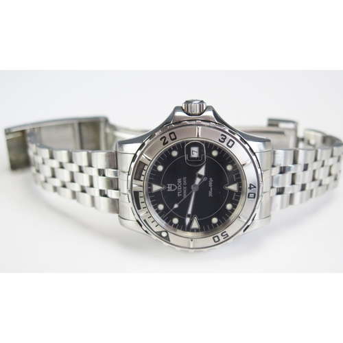 404 - A ROLEX Tudor Prince Date Diver's Watch, Ref: 89190, 41mm case, back no. 8100, caliber 2824-2. Runni... 