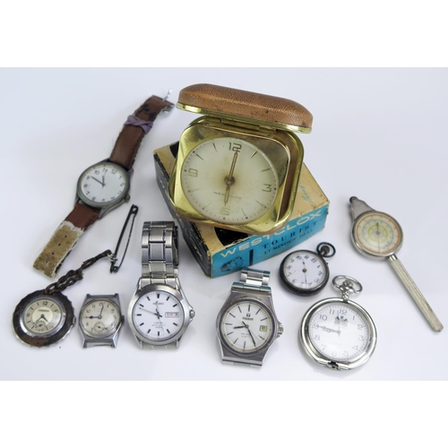 408 - A Selection of Wristwatches including West End Watch 'Secundus' (running), Tissot, Seiko, silver cas... 