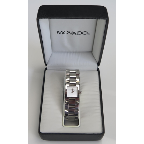 419 - A MOVADO Ladies Steel Cased Wristwatch, boxed