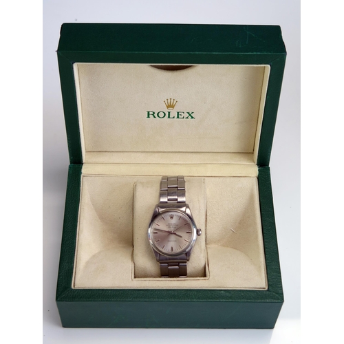 461 - A ROLEX Air-King Oyster Perpetual Steel Cased Automatic Wristwatch, ref: 5500, 29mm case no1737554, ... 