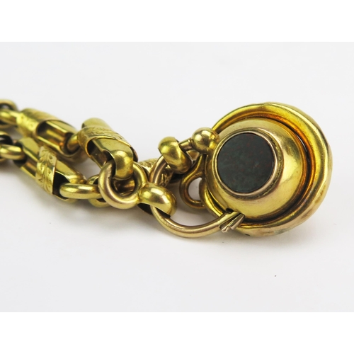 50 - A Victorian High Carat Precious Yellow Metal Serpent Bracelet, the clasp with chased foliate decorat... 