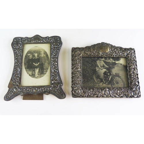 609 - Two silver photograph frames, various makers and dates. (2).