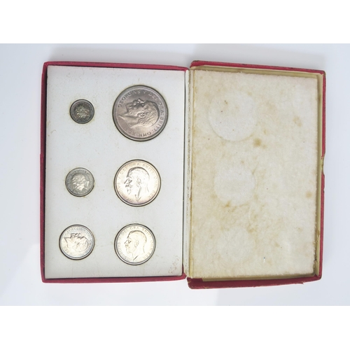 715 - A George V 1927 Uncirculated Silver Coin Set in a card case