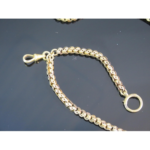 80 - A Victorian High Carat Precious Yellow Metal Fancy Link Chain, 24