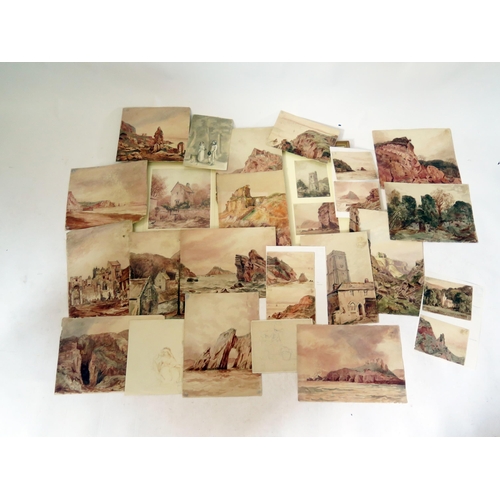 1475 - A Collection of 19th Century Watercolour Sketches, mostly Torbay and Devon scenes including two fram... 