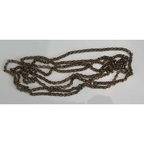 232 - An Antique Gilt Metal Guard Chain