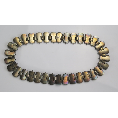 237 - A Victorian Silver Gilt Collar, 15.75