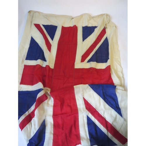 1231 - A large World War Two Union flag, stamped J T Bobbins Ltd, Manchester, 1944, 223cm x 170cm. together... 