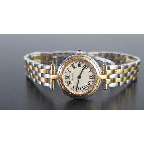 109 - A CARTIER Panthere Vendome Ladies Bimetal Quartz Wristwatch, ref: 1057920, case no. 07030. Sold with... 