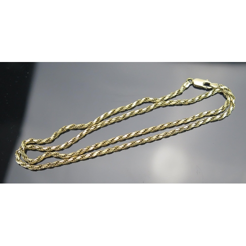 135 - A 14K Gold Chain, 20.25