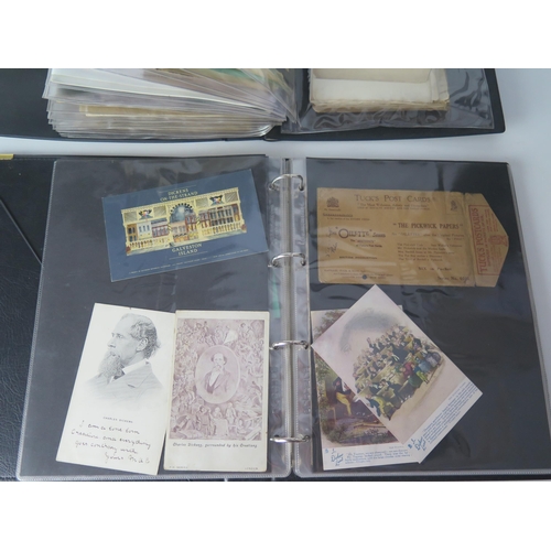 1413 - A Collection of Ephemera Relating to Charles Dickens including book plates