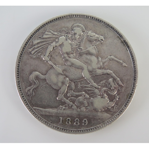 405 - A Victorian Silver Crown 1889