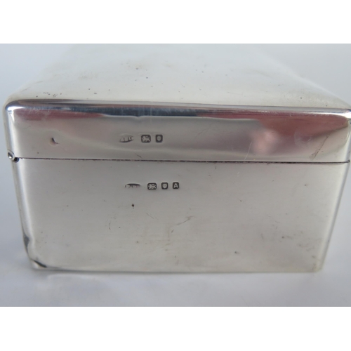 626 - An Edward VIII silver cigarette box, makers mark worn, London, 1936, inscribed, of rectangular outli... 