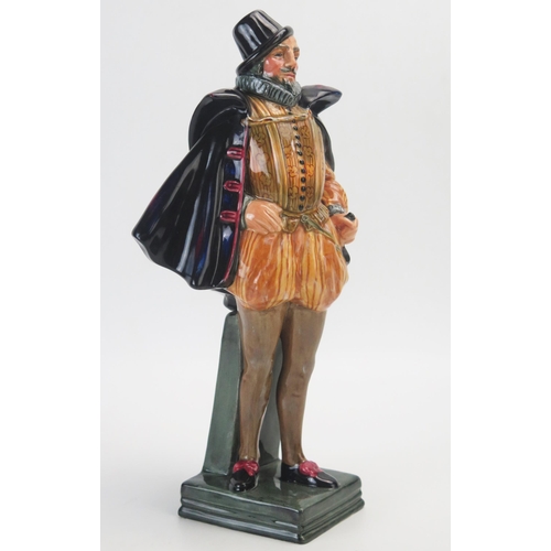 1008 - A Royal Doulton figure, HN2015 Sir Walter Raleigh, (repaired), 30cm high.