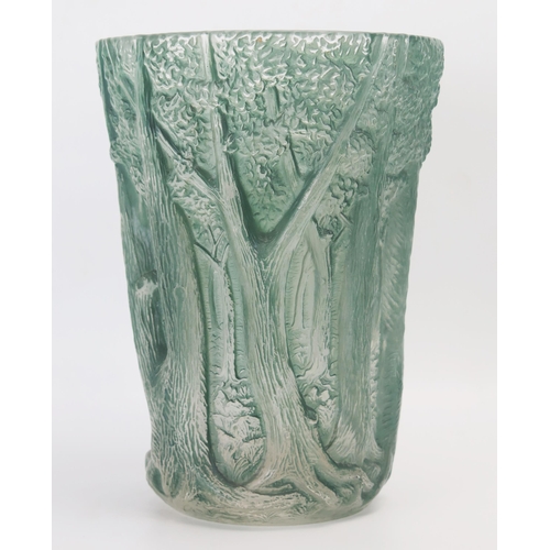 1057 - Josef Inwald, a light green Barolac vase, 