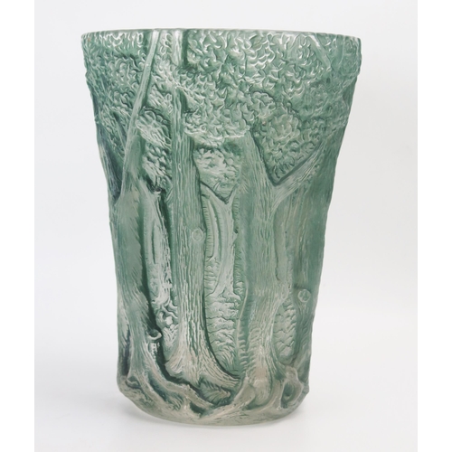 1057 - Josef Inwald, a light green Barolac vase, 