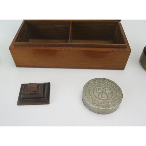 1129 - A mahogany box made from the airship mooring mast at Cardington, an underwater telegraph cable, a Ca... 